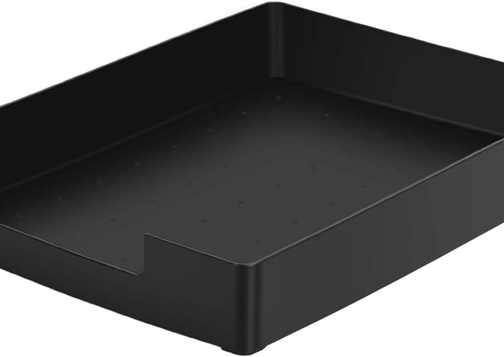 Letter-Size Tray, Desk Drawer Organizer for A4 Paper, Black