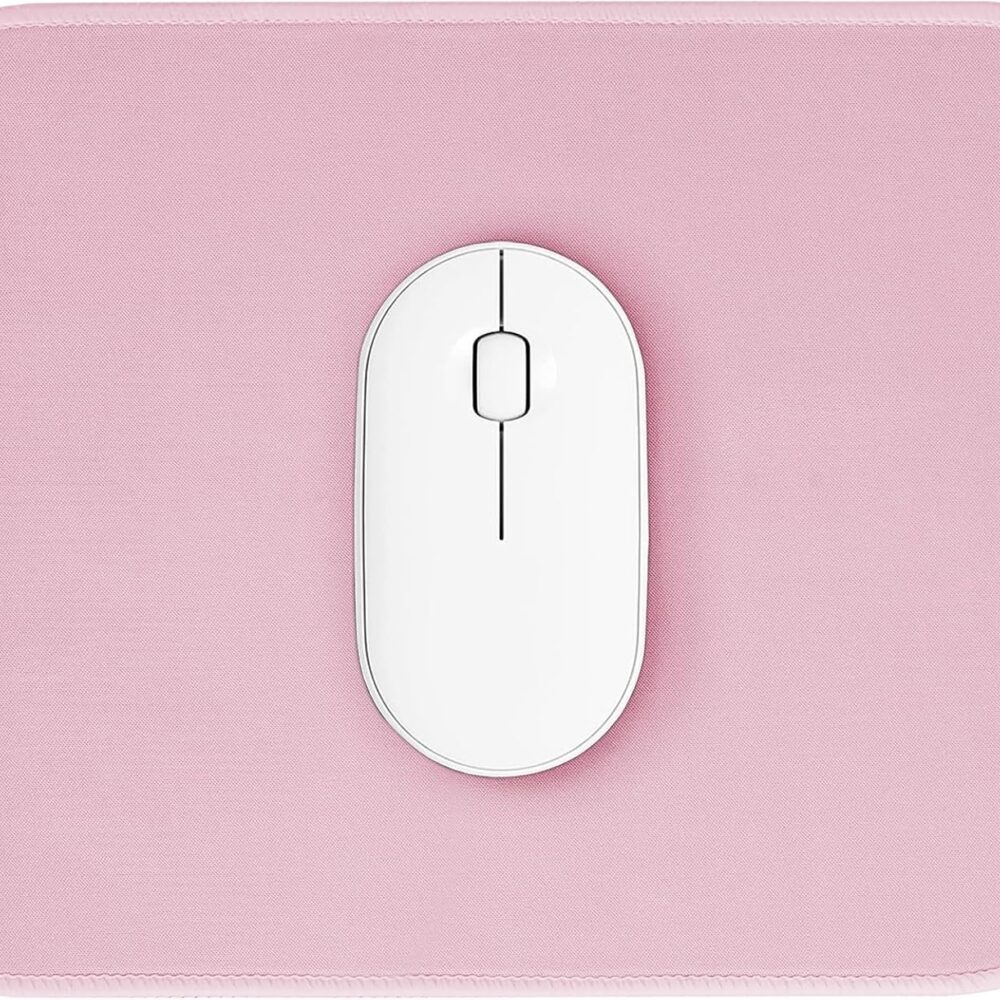 Pink Mouse Pad, Nice and Cute Mouse Pad, Splash-Proof Textured 10.2 x 8.2Inch, Stitched Edge Non-Slip Waterproof Rubber